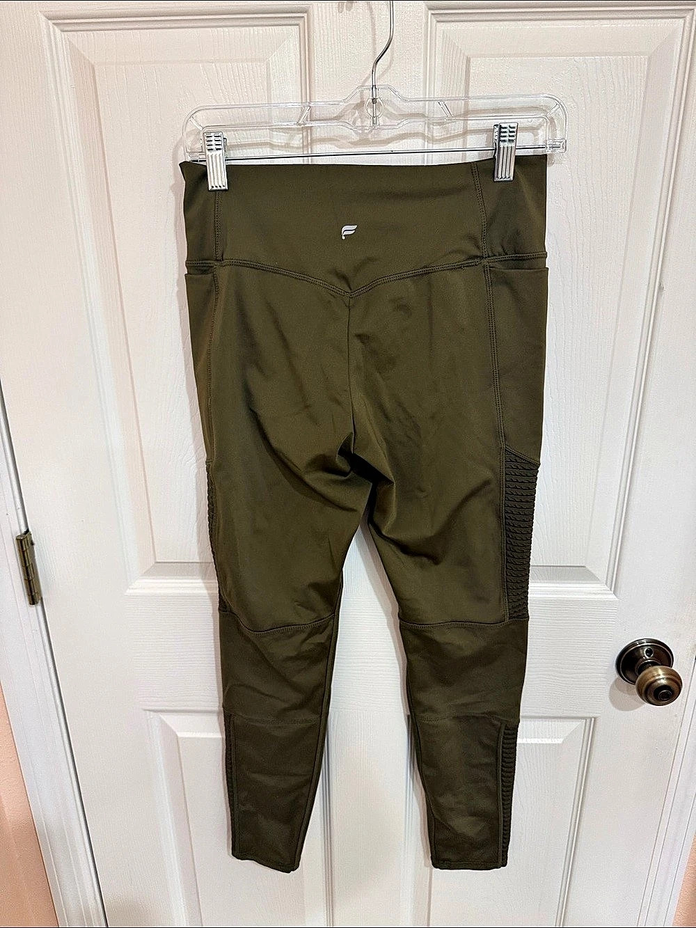 Fabletics Motion365 High-Waisted Moto Legging with Pockets Women's Olive